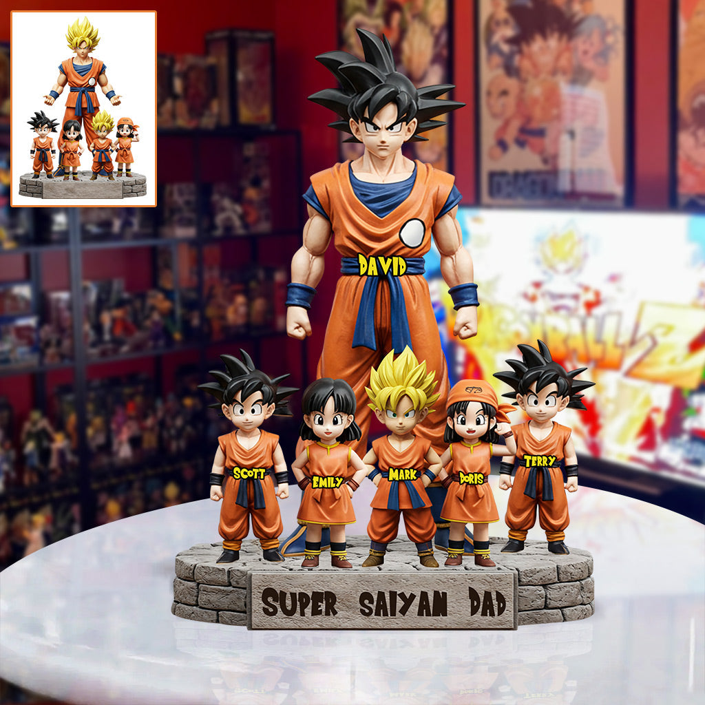 Strong Papa - Personalized Seven Balls Custom Shaped Acrylic Plaque