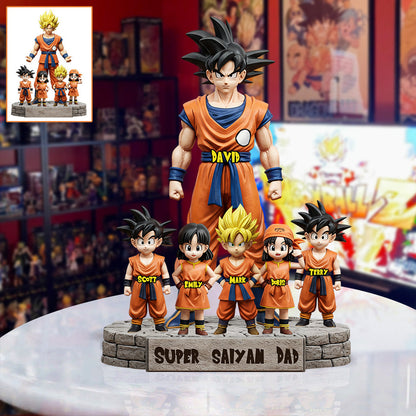 Strong Papa - Personalized Seven Balls Custom Shaped Acrylic Plaque