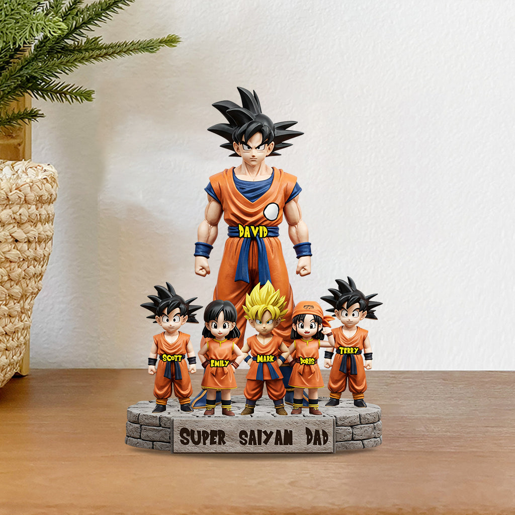 Strong Papa - Personalized Seven Balls Custom Shaped Acrylic Plaque