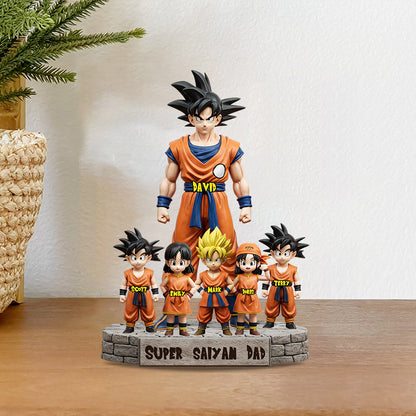 Strong Papa - Personalized Seven Balls Custom Shaped Acrylic Plaque