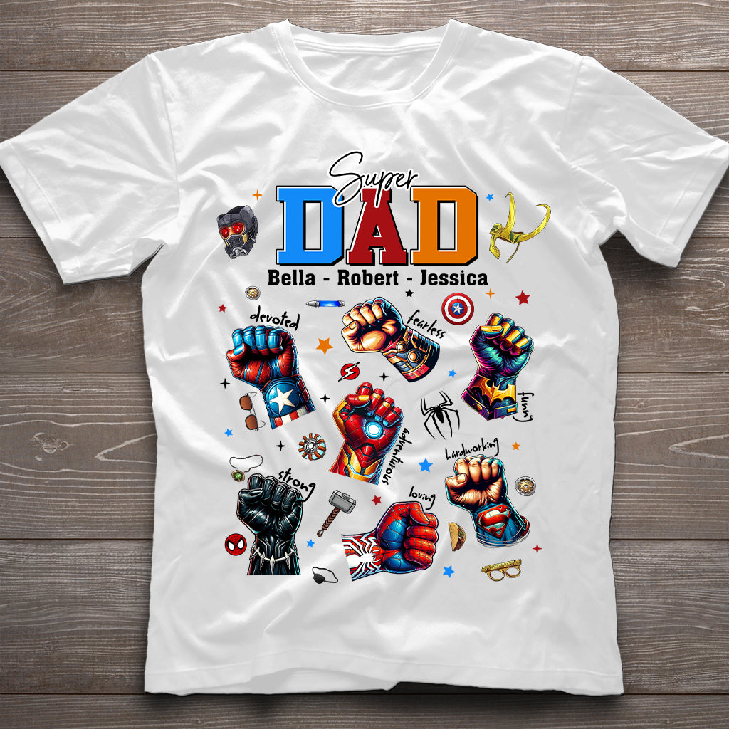 Best Dad Ever Father's Day Gift - Fatherhood - Personalized Father T-shirt And Hoodie