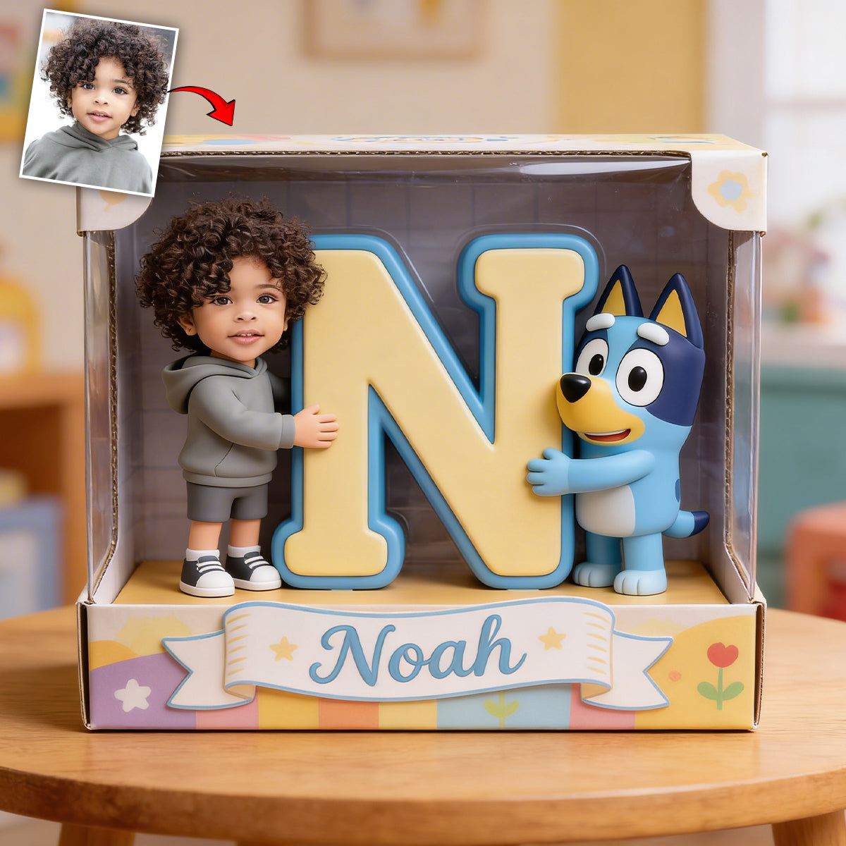 Blue Dog - Personalized Blue Dog Custom Shaped Acrylic Plaque