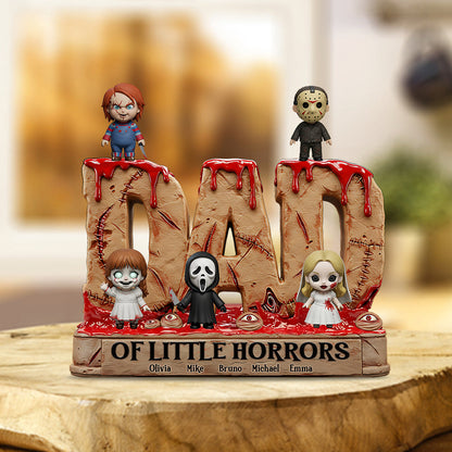 Dad of Little Horror - Personalized Father Custom Shaped Acrylic Plaque