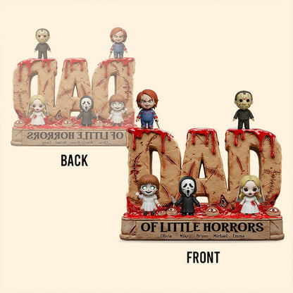 Dad of Little Horror - Personalized Father Custom Shaped Acrylic Plaque