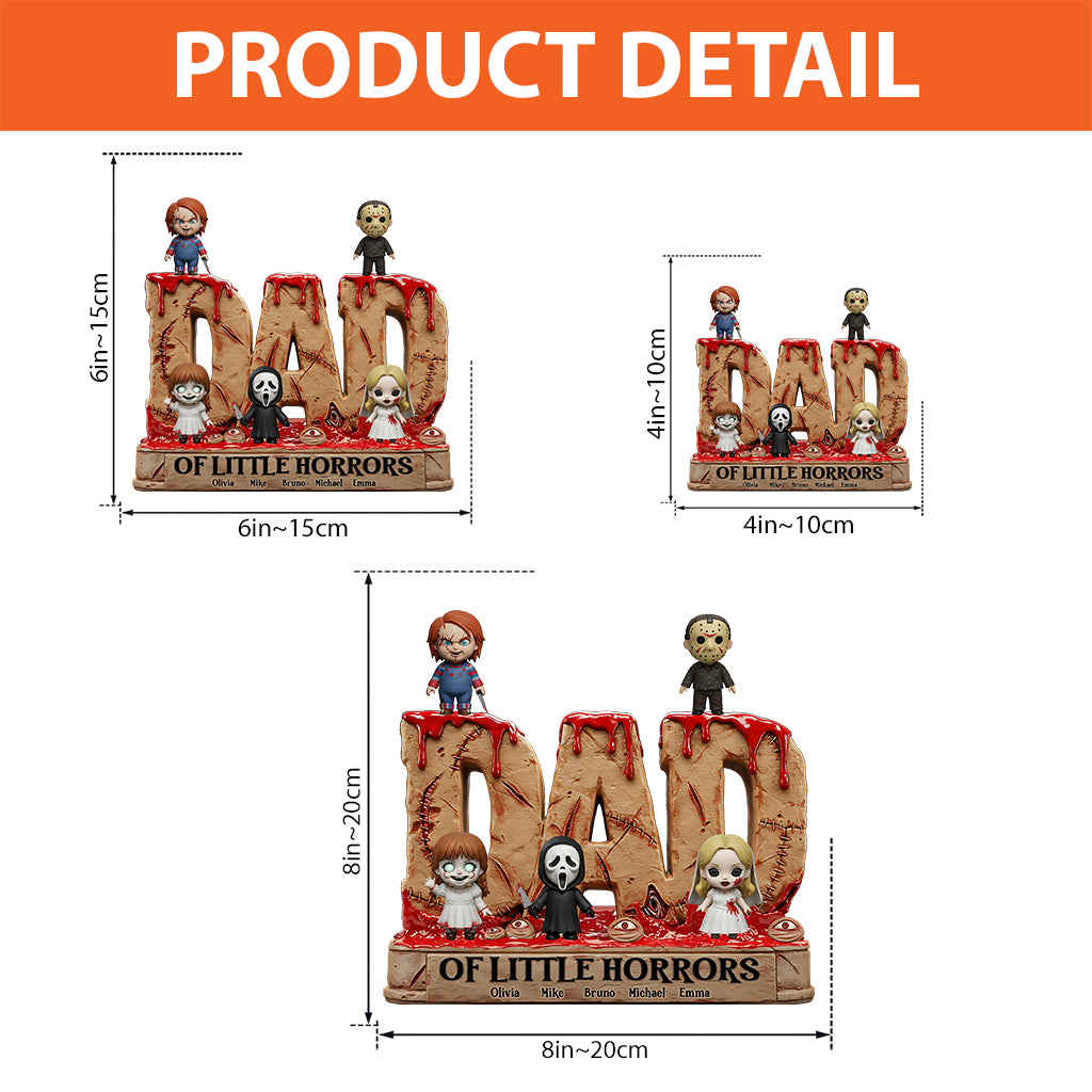 Dad of Little Horror - Personalized Father Custom Shaped Acrylic Plaque