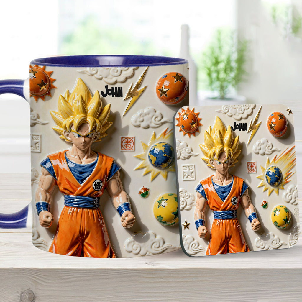 Strong Balls - Personalized Seven Balls Accent Mug & Coaster