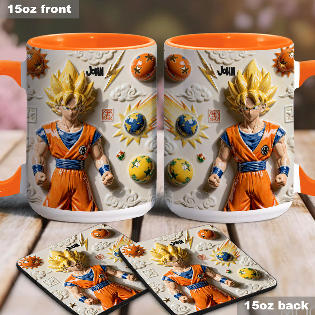 Strong Balls - Personalized Seven Balls Accent Mug & Coaster