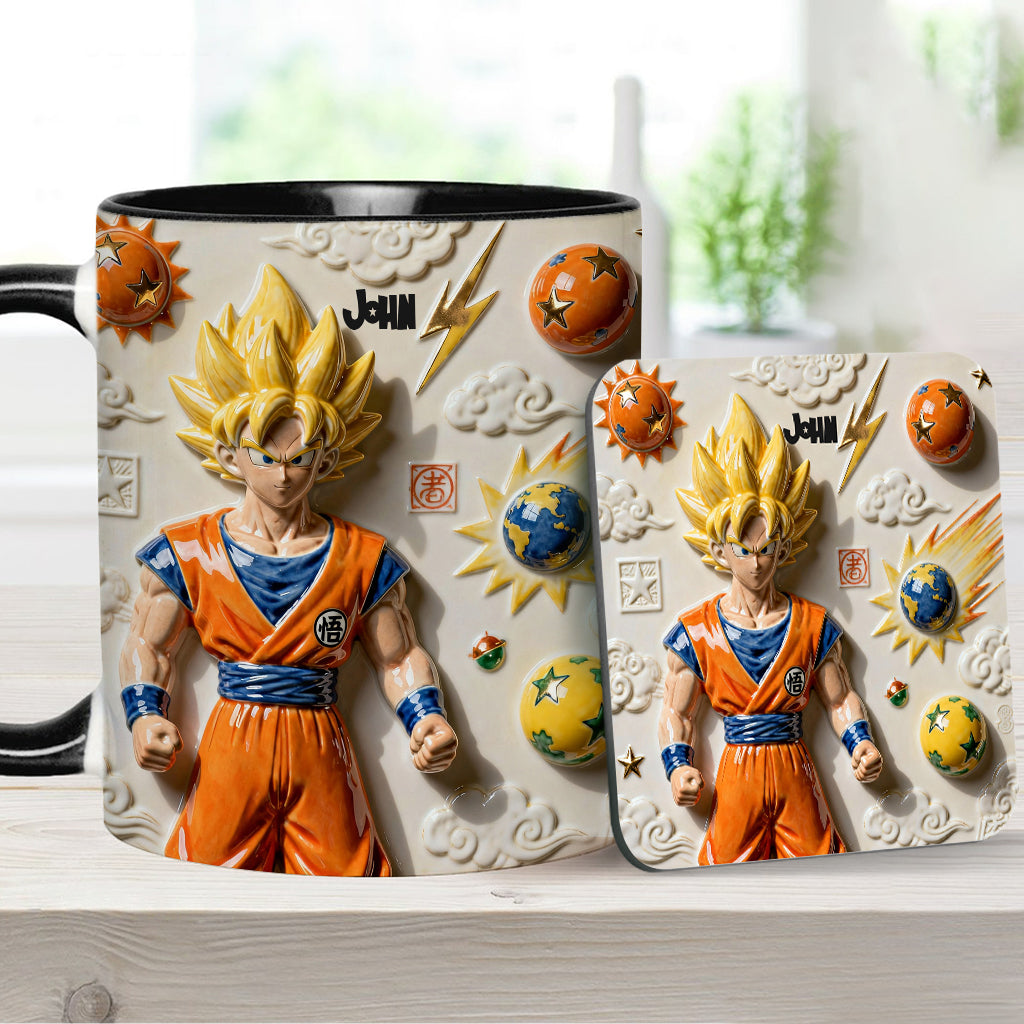 Strong Balls - Personalized Seven Balls Accent Mug & Coaster