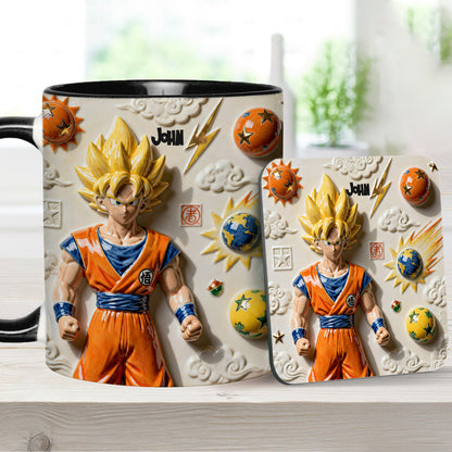 Strong Balls - Personalized Seven Balls Accent Mug & Coaster