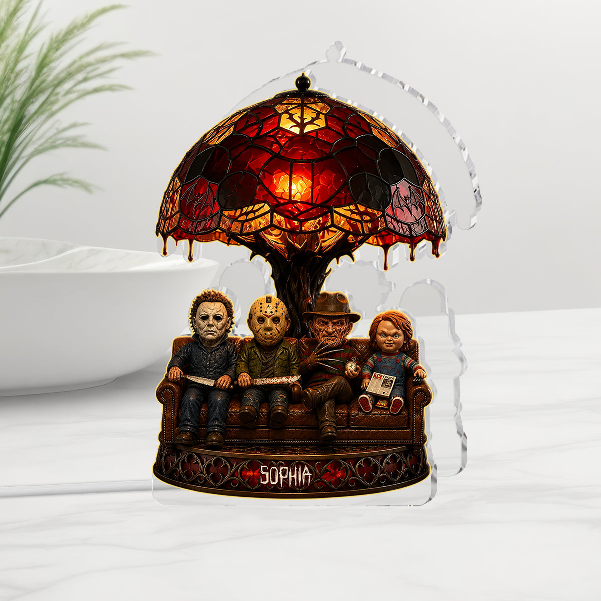 Scary Night - Personalized Horror Character Acrylic LED Night Light