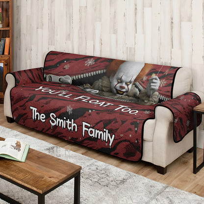 Horror Clown - Personalized Horror Character Quilted Sofa/Couch Cover