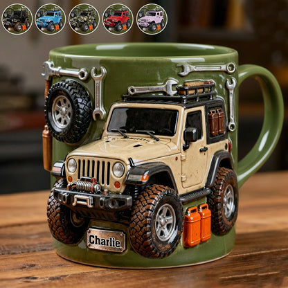 Adventure Awaits - Personalized Car Accent Mug & Coaster