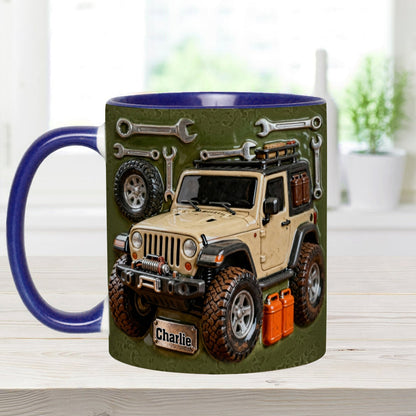 Adventure Awaits - Personalized Car Accent Mug & Coaster