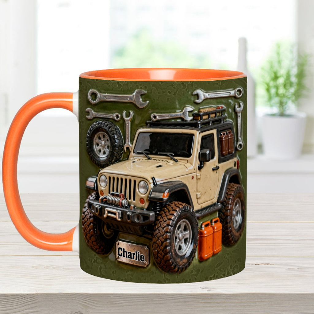Adventure Awaits - Personalized Car Accent Mug & Coaster