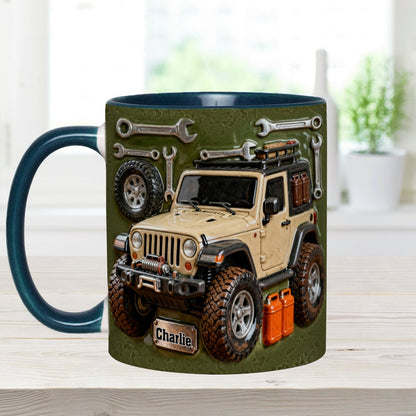 Adventure Awaits - Personalized Car Accent Mug & Coaster