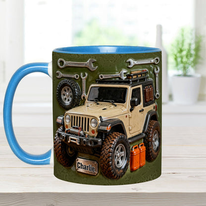 Adventure Awaits - Personalized Car Accent Mug & Coaster