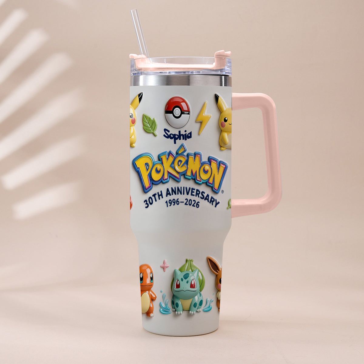 Monster Trainer 30th Anniversary - Personalized Monster Trainer Tumbler With Handle