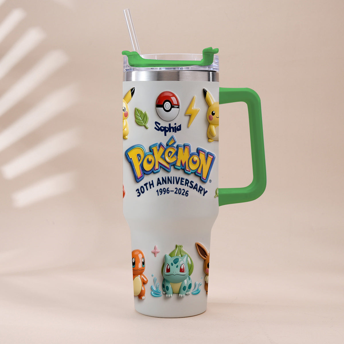 Monster Trainer 30th Anniversary - Personalized Monster Trainer Tumbler With Handle