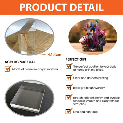 Mad Love - Personalized Couple Custom Shaped Acrylic Plaque