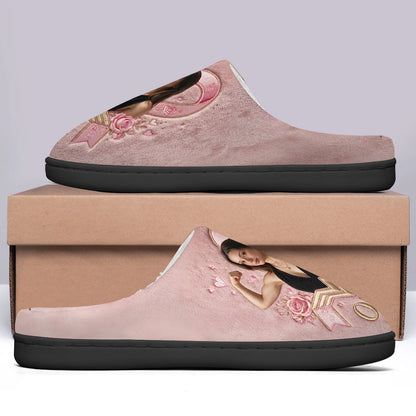 Strong Woman Survivor - Personalized Breast Cancer Awareness Slippers