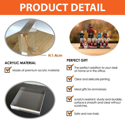 Dad Of Little Horrors - Personalized Custom Shaped Acrylic Plaque