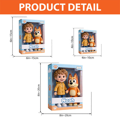 Custom Any Photo - Personalized Blue Dog Custom Shaped Acrylic Plaque