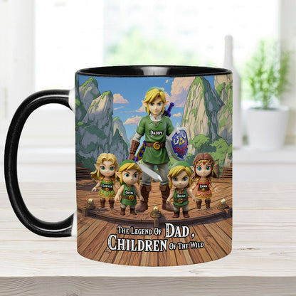 Legend Of Dad - Personalized The Hero's Legend Accent Mug