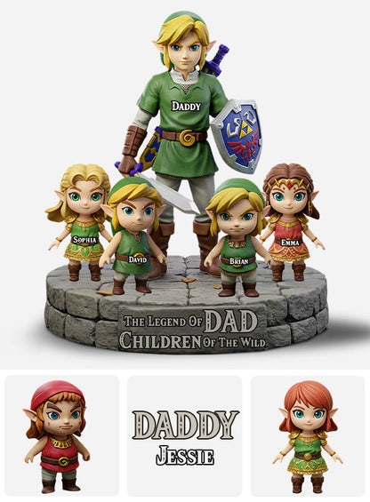 The Legend Of Dad - Personalized The Hero's Legend Custom Shaped Acrylic Plaque