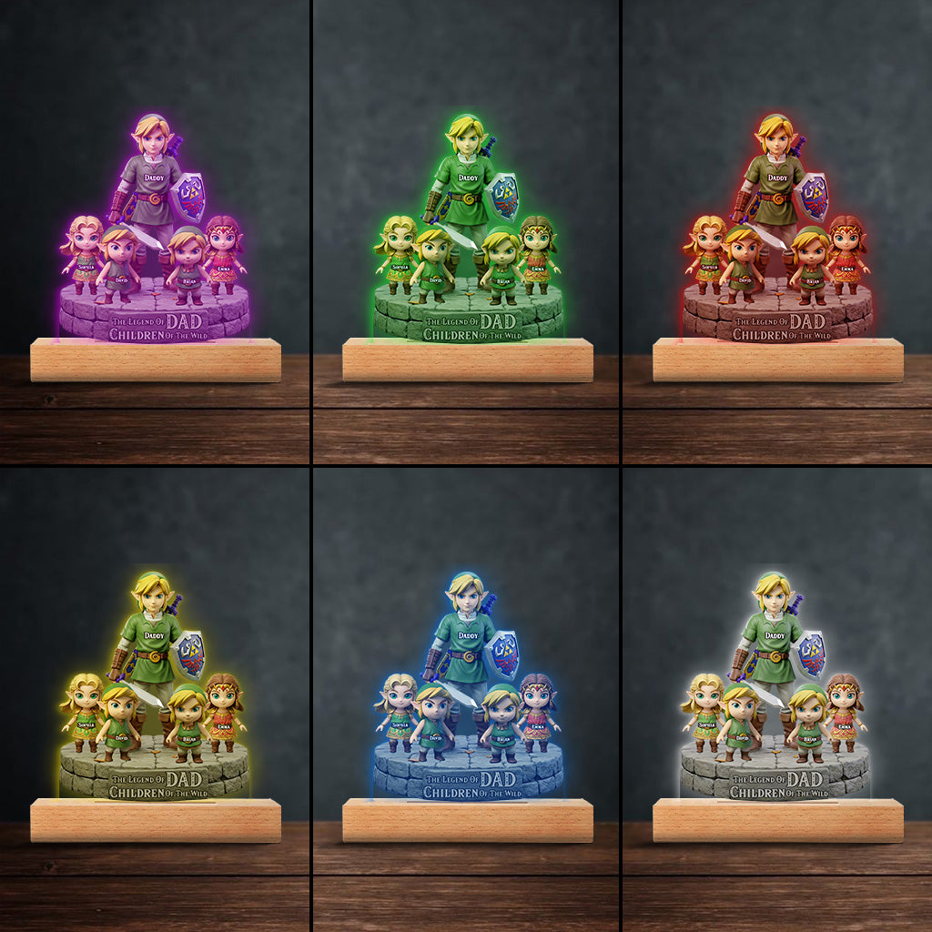 The Legend Of Dad - Personalized The Hero's Legend Custom Shaped Acrylic Plaque