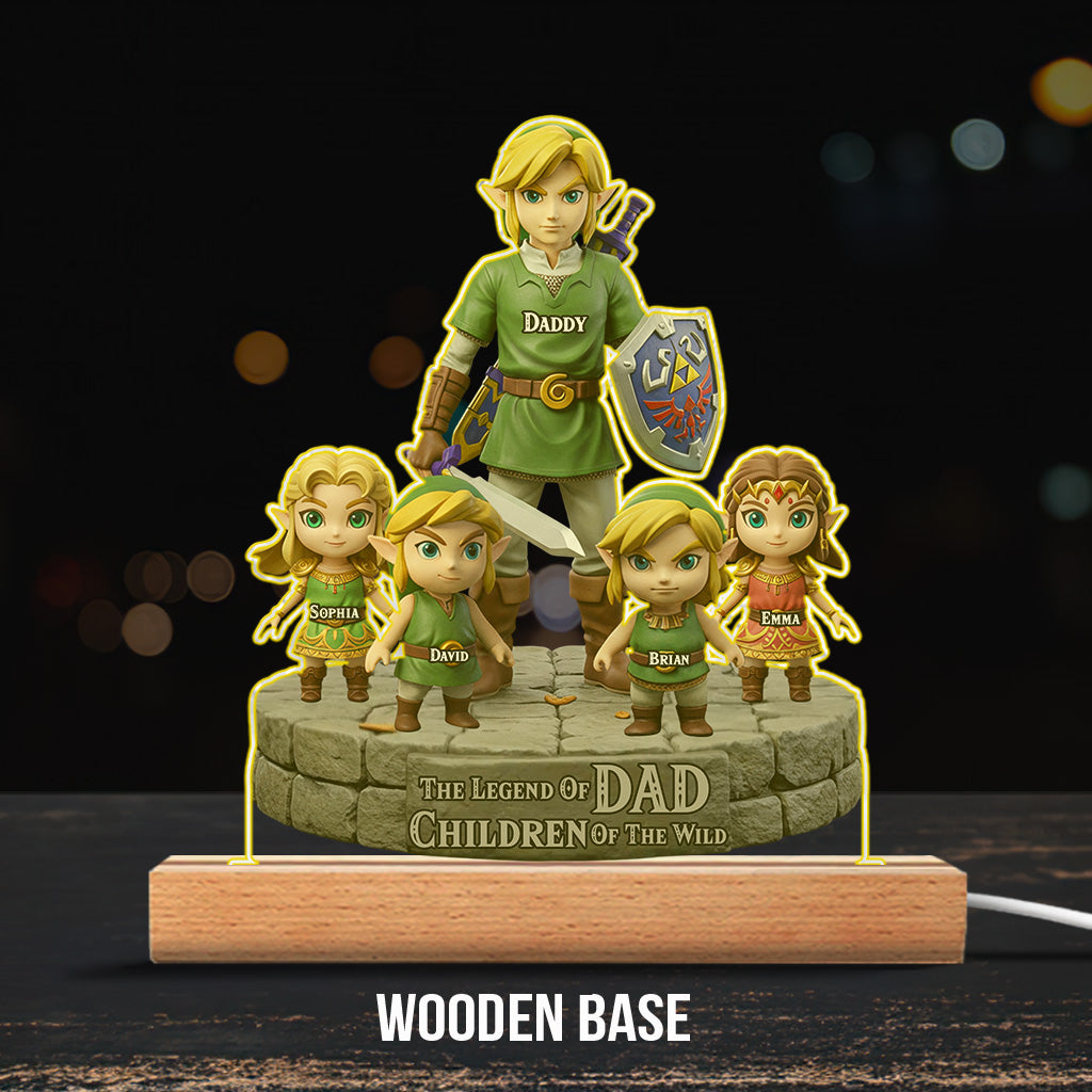 The Legend Of Dad - Personalized The Hero's Legend Custom Shaped Acrylic Plaque