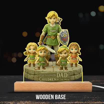 The Legend Of Dad - Personalized The Hero's Legend Custom Shaped Acrylic Plaque