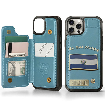 Proud El Salvador - Personalized Expats Wallet Phone Case