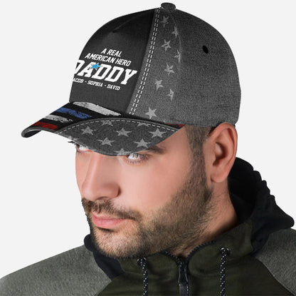 American Hero Dad - Personalized Father Classic Cap