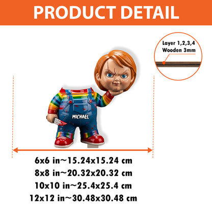 Scary Movies - Personalized Wooden Pen Holder