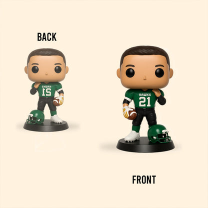 Custom Figure From Any Photo - Personalized Football Custom Shaped Acrylic Plaque