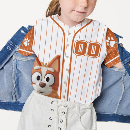 Blue Dog - Personalized Blue Dog Baseball Jersey