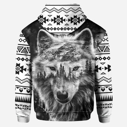 Strong Wolf - Personalized Wolf Hoodie and Leggings