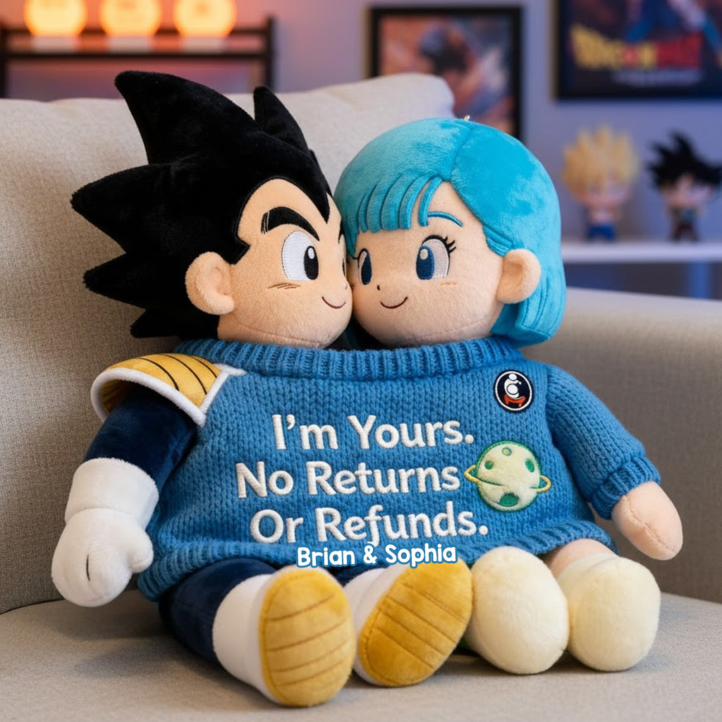 You Are Mine - Personalized Seven Balls Faux Fur Shaped Pillow
