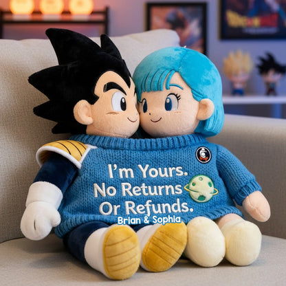 You Are Mine - Personalized Seven Balls Faux Fur Shaped Pillow