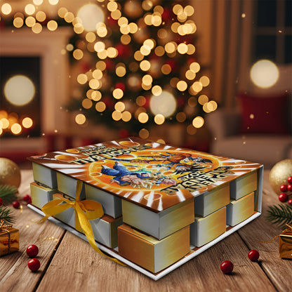 Dragon Advent Calender - Personalized Seven Balls Folded Advent Calendar With Ornaments