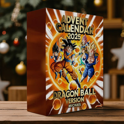 Dragon Advent Calender - Personalized Seven Balls Folded Advent Calendar With Ornaments