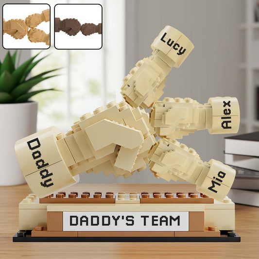 Daddy's Team - Personalized Father Custom Shaped Acrylic Plaque