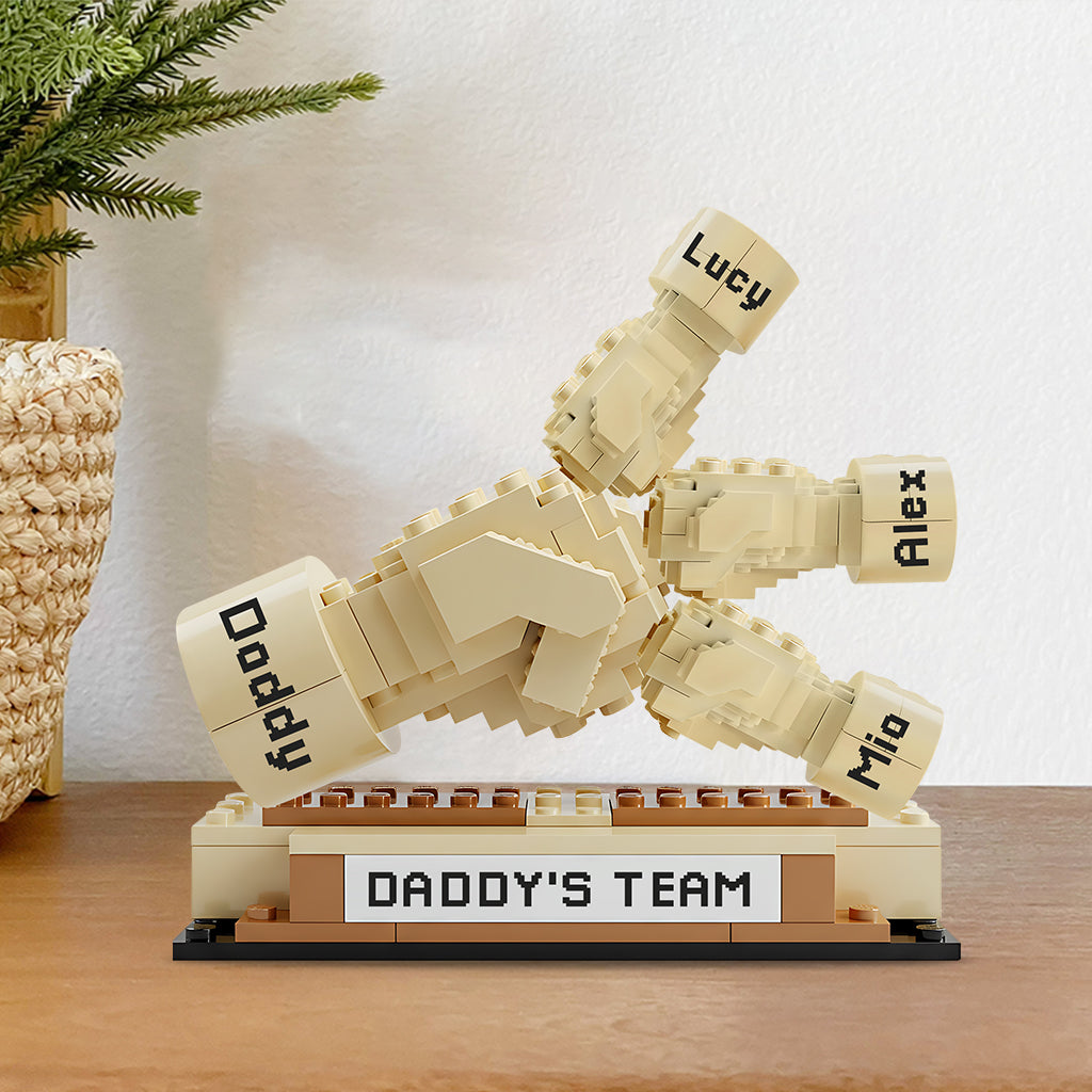 Daddy's Team - Personalized Father Custom Shaped Acrylic Plaque