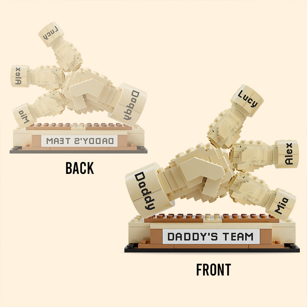 Daddy's Team - Personalized Father Custom Shaped Acrylic Plaque