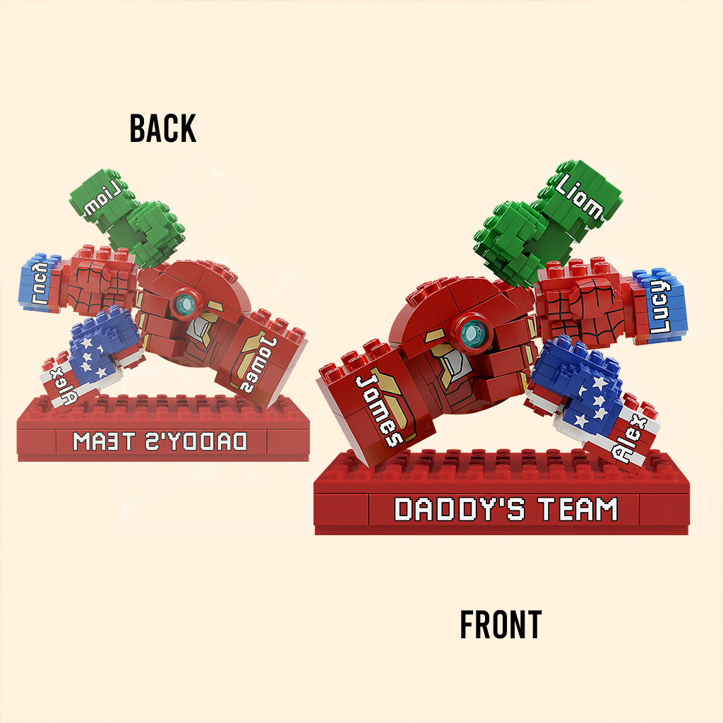 Daddy's Team - Personalized Father Custom Shaped Acrylic Plaque