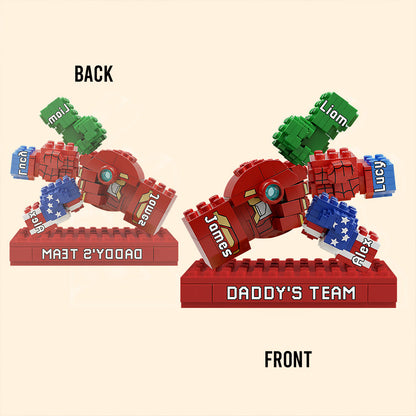 Daddy's Team - Personalized Father Custom Shaped Acrylic Plaque