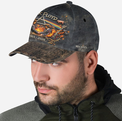 Pink Floy Rock Band Anniversary - Personalized The Prism Classic Cap
