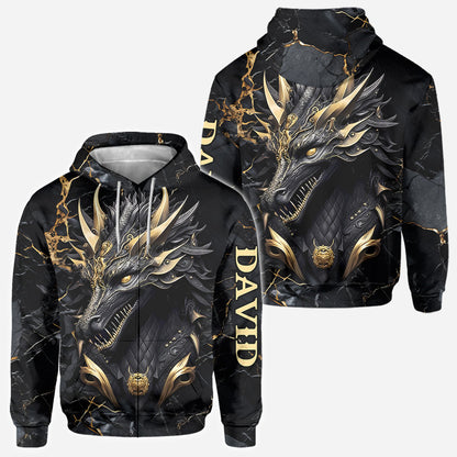 Heart Of A Dragon - Personalized Dragon All Over Shirt