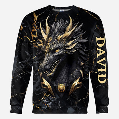 Heart Of A Dragon - Personalized Dragon All Over Shirt