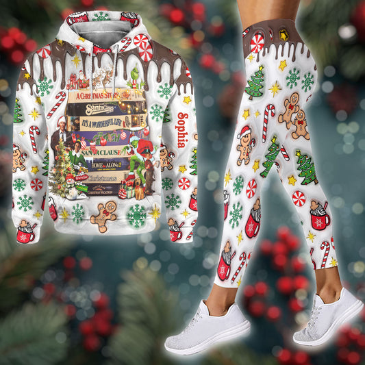 Christmas Movie Watching - Personalized Christmas Movie Hoodie and Leggings